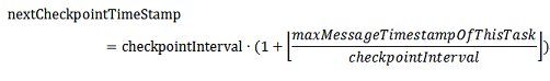 Checkpoint Interval Equation